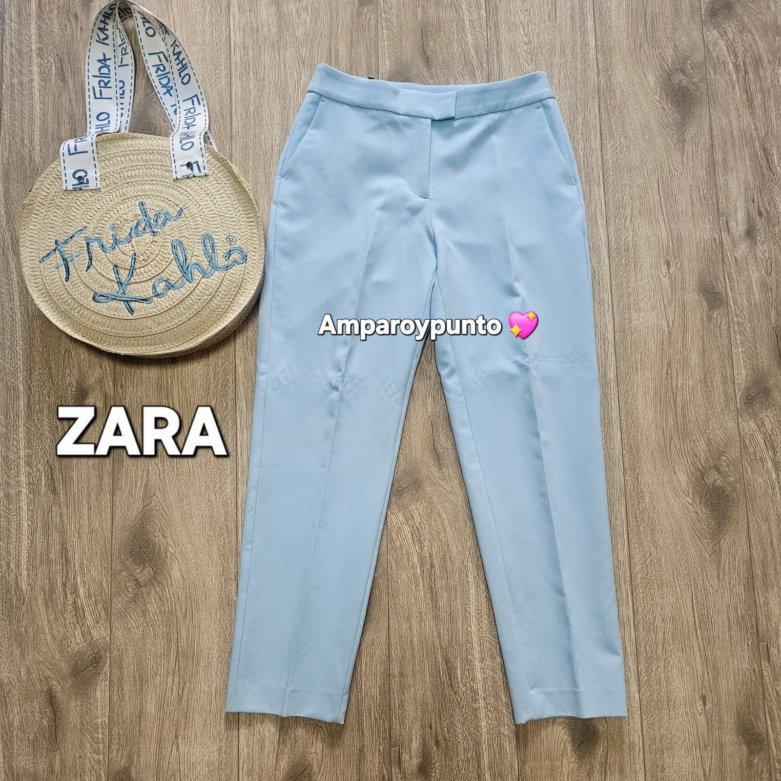 Pantalon vestir azul cielo 